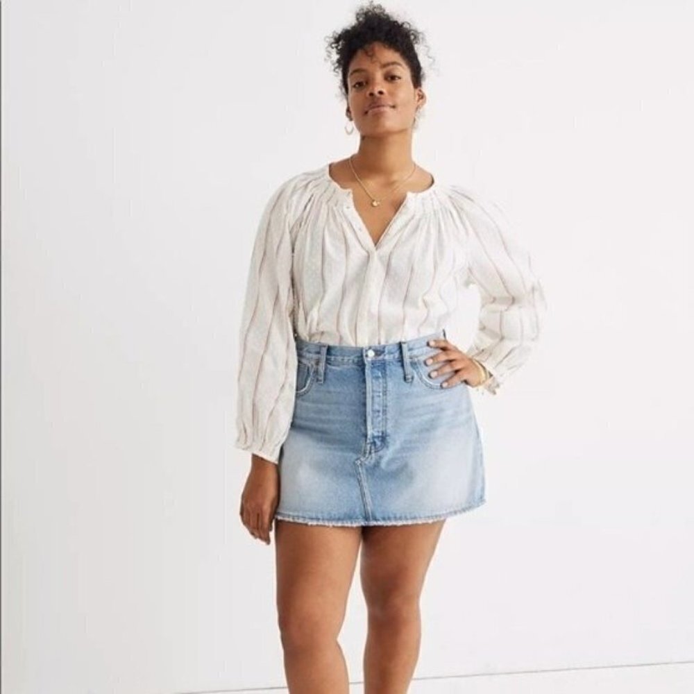 New! Madewell Denim Skirt